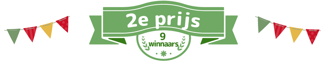 2e prijs (9 winnaars) 