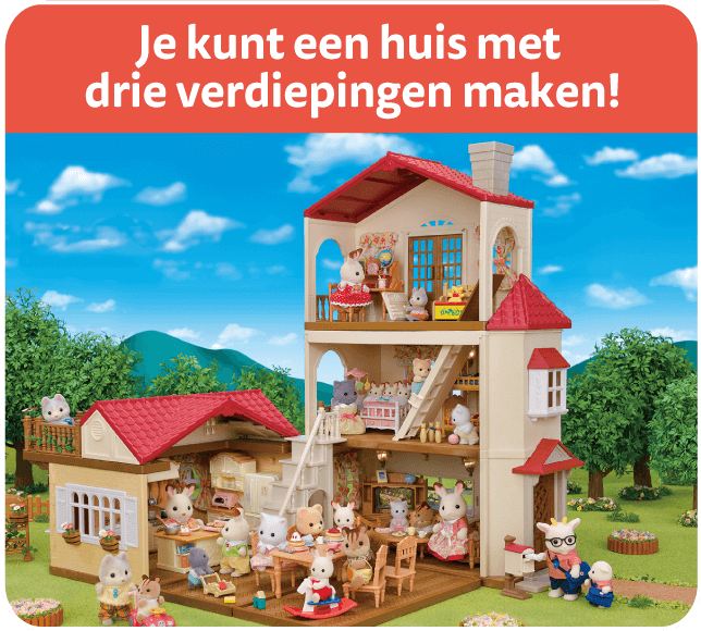 Je kunt een huis met drie verdiepingen maken!