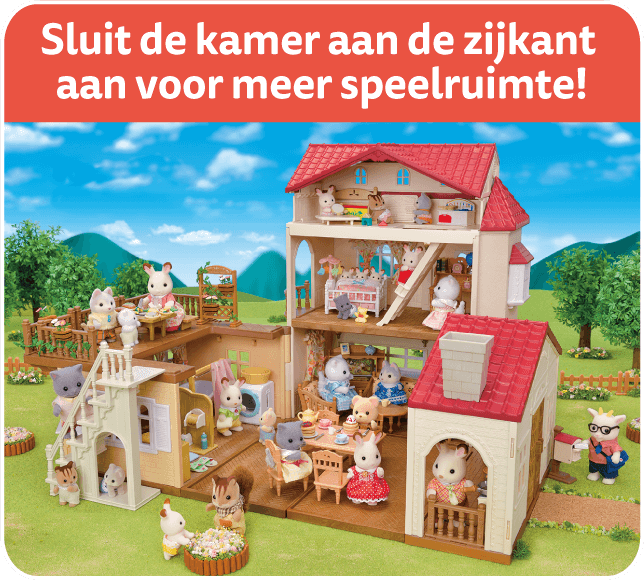 Sluit de kamer aan de zijkant aan voor meer speelruimte!