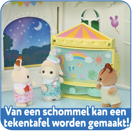 Van een schommel kan een tekentafel worden gemaakt!