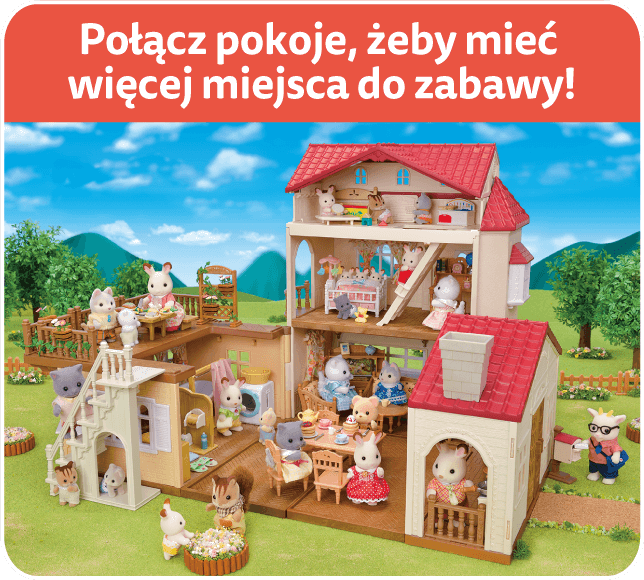 Połącz pokoje, żeby mieć więcej miejsca do zabawy!