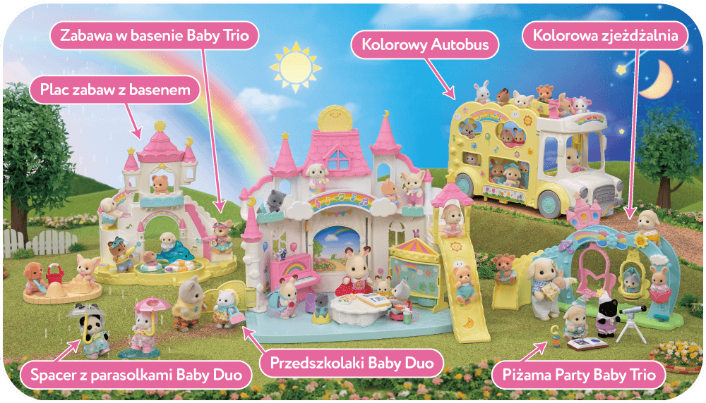 Kolorowe przedszkole Sylvanian Families