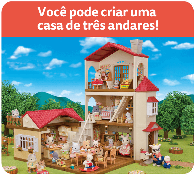 Você pode criar uma casa de três andares!