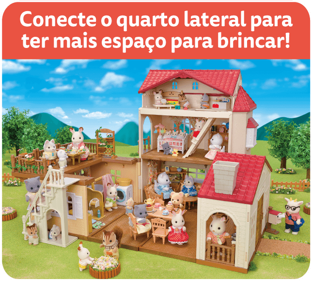 Conecte o quarto lateral para ter mais espaço para brincar!