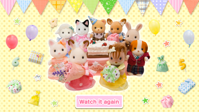 Sylvanian families birthday clearance